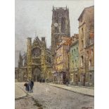 Adam Knight (British 1855-1931): Church of Saint-Jacques - Dieppe