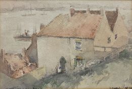 Victor Noble Rainbird (British 1887-1936): 'Turners Stairs'? North Shields