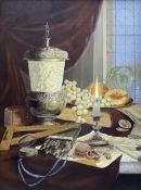 Continental School (Late 20th century): Still Life with Candle