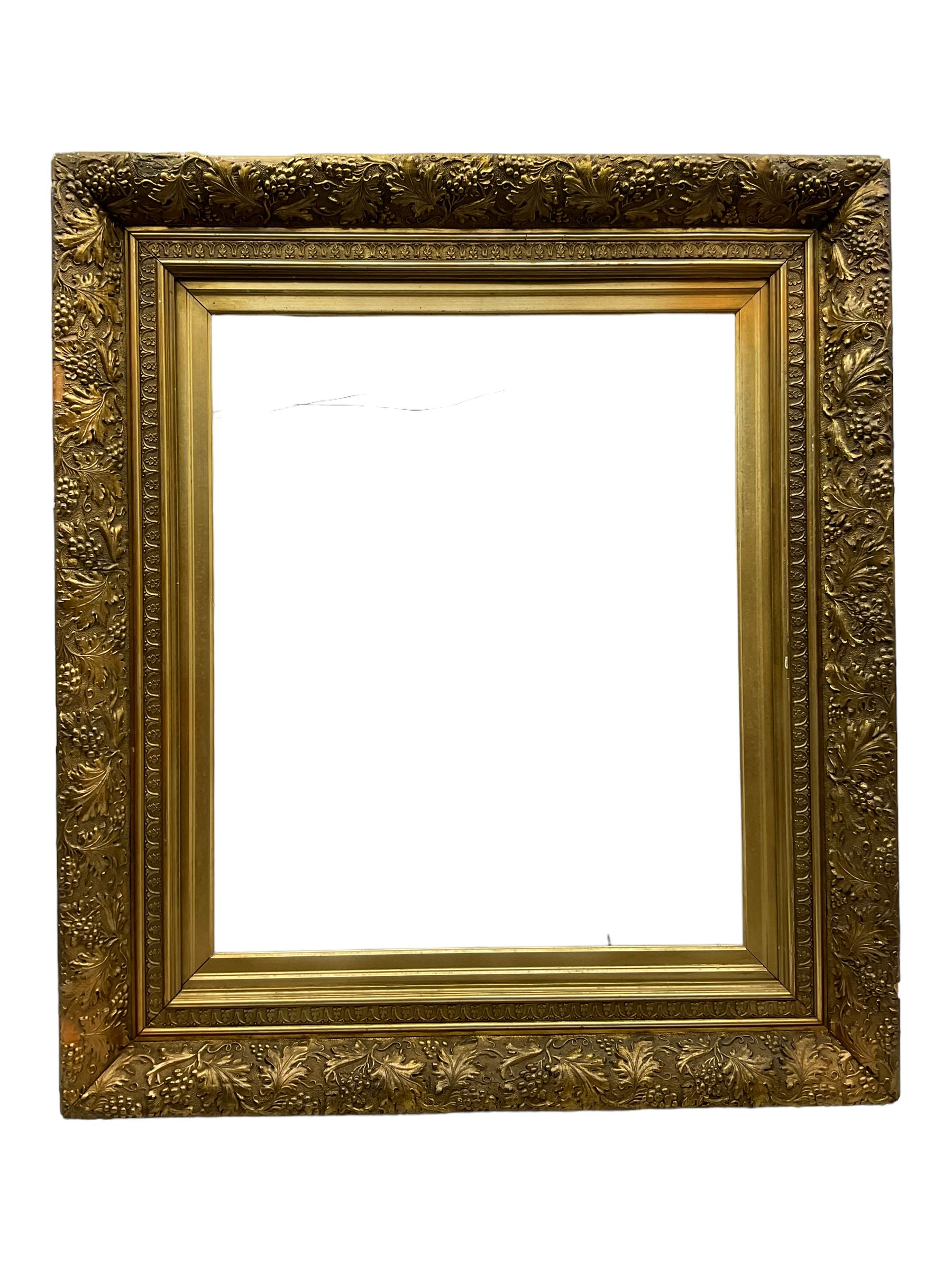 Frames - Gilt moulded with fruiting vines aperture to fit painting 61cm x 51cm (24" x 20")