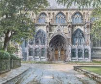 Albert Henry Findley (British 1880-1975): Lincoln Cathedral Entrance
