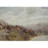 Ada Ruth Habershon (British 1861-1918): Henrietta Street East Cliff Whitby