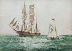 William Minshall Birchall (American 1884-1941): 'An Incoming Voyager'