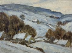 Owen Bowen (Staithes Group 1873-1967): Winter in the Yorkshire Dales