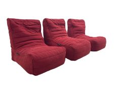 Ambient Lounge - set three beanbags with backrest form
