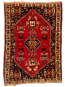 Turkish red ground rug