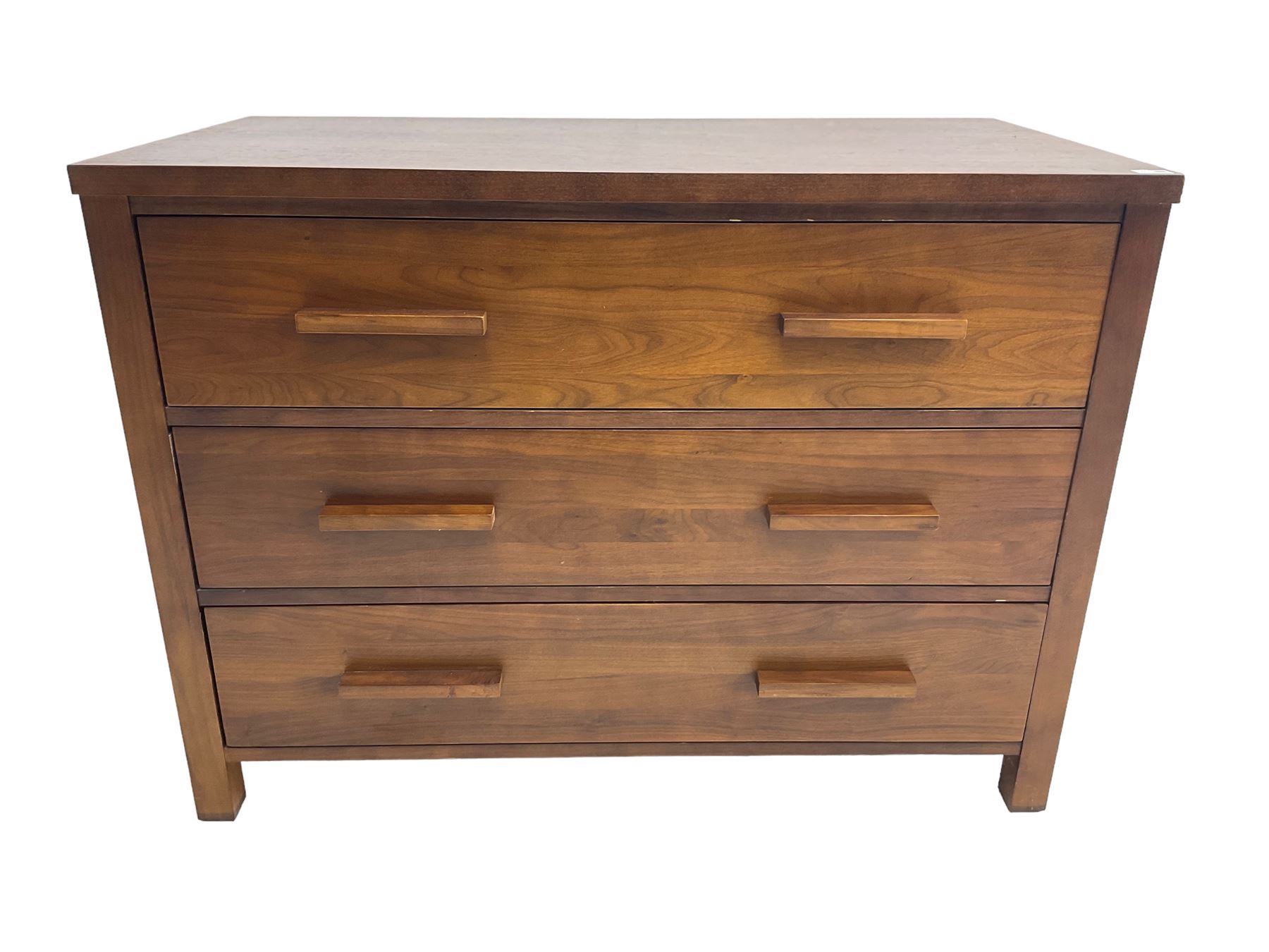 Large contemporary cherry wood chest - Image 5 of 8