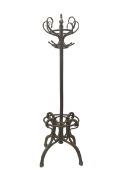 Michael Thonet design - large early 20th century bentwood hat and coat stand