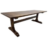Dorset Oak - large refectory dining table