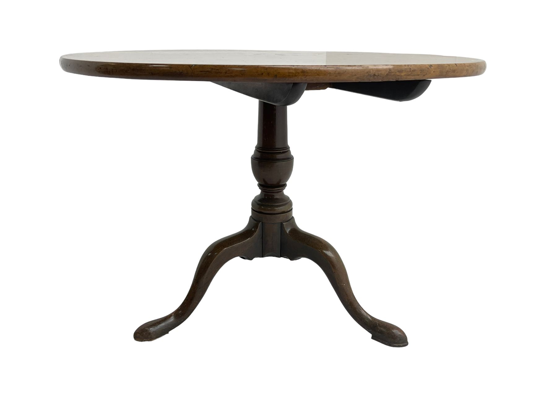 19th century mahogany pedestal table - Image 4 of 4