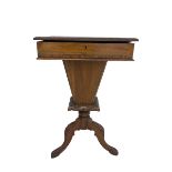 Victorian walnut work table