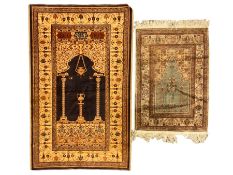 Persian ivory ground rug