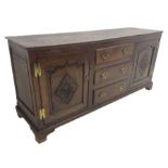 George III oak dresser base