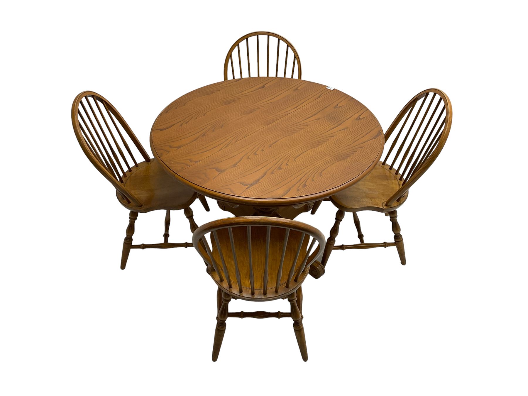 Oval extending dining table - Image 2 of 6