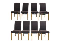 Set eight dining chairs