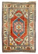 Anatolian Turkish ivory ground carpet