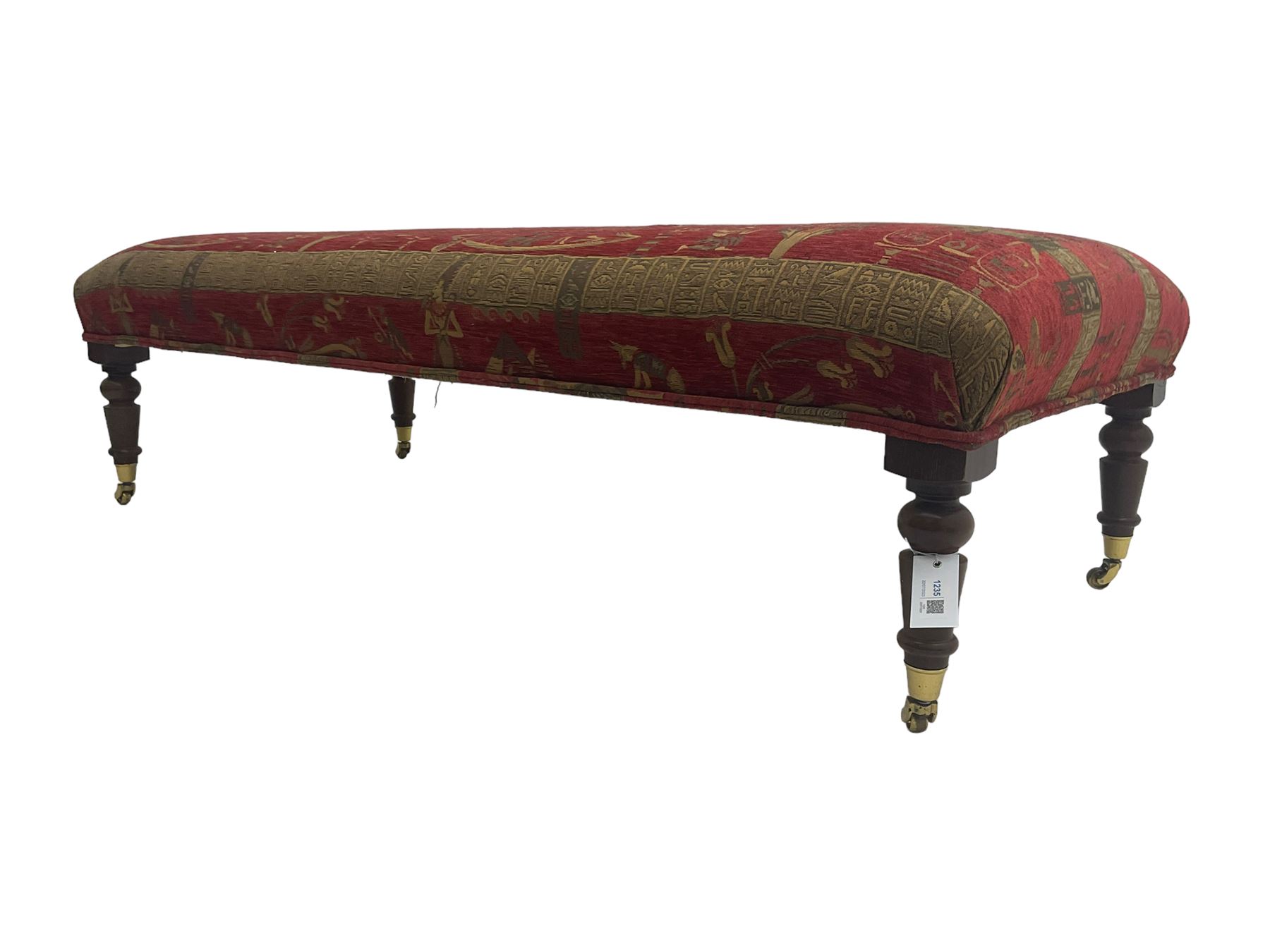 Large rectangular footstool