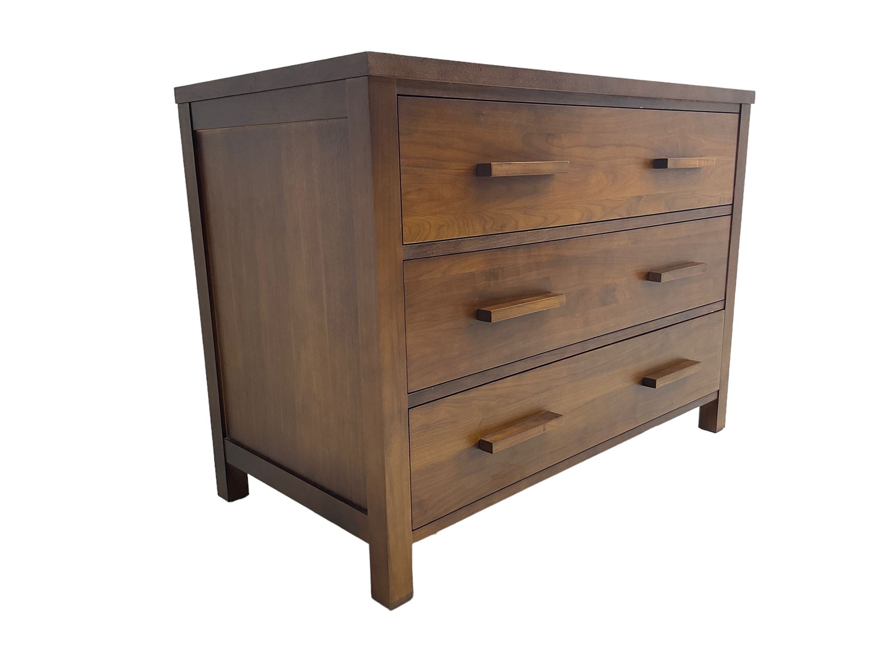 Large contemporary cherry wood chest - Image 6 of 8