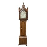 Grace Holborn of South Cave (Nr Hull Yorks.) - Oak and mahogany 8-day longcase clock