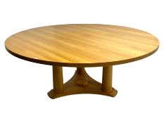 Chris Berry for Berrydesign - contemporary bespoke solid light oak dining table