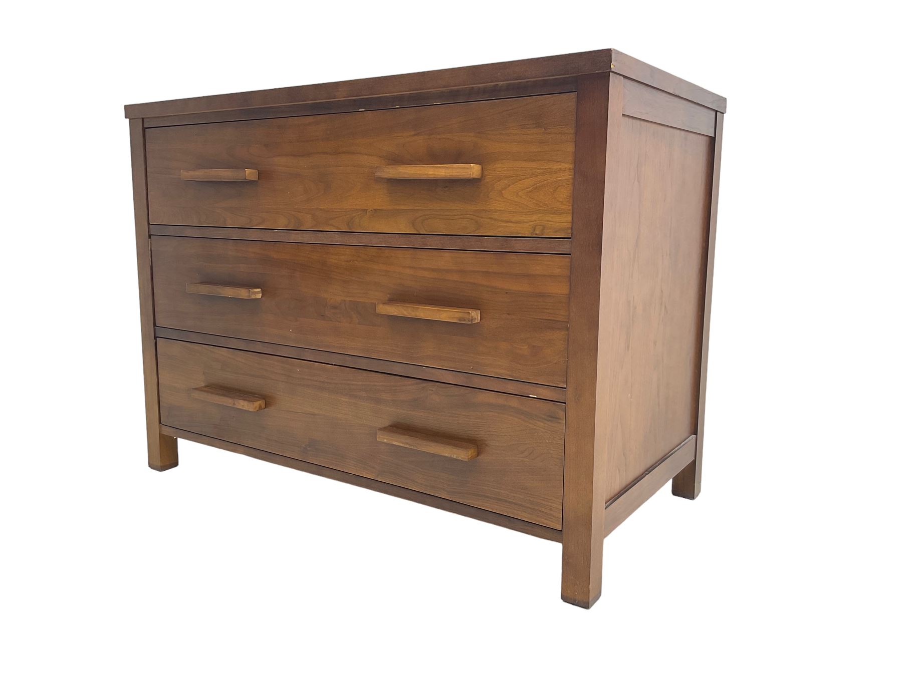 Large contemporary cherry wood chest - Image 4 of 8
