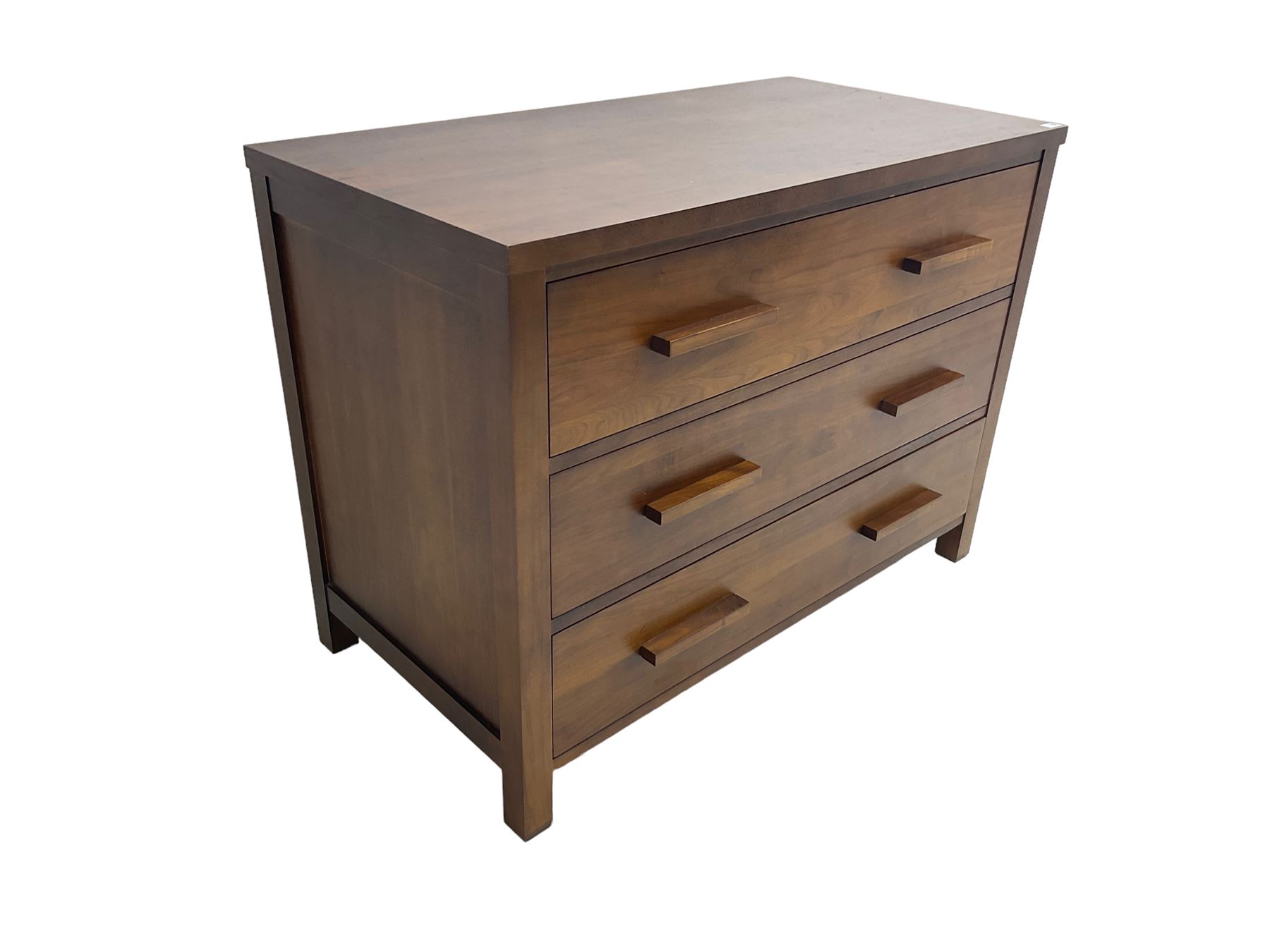 Large contemporary cherry wood chest - Image 7 of 8