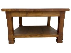 Acorn Industries - yew two-tier coffee table