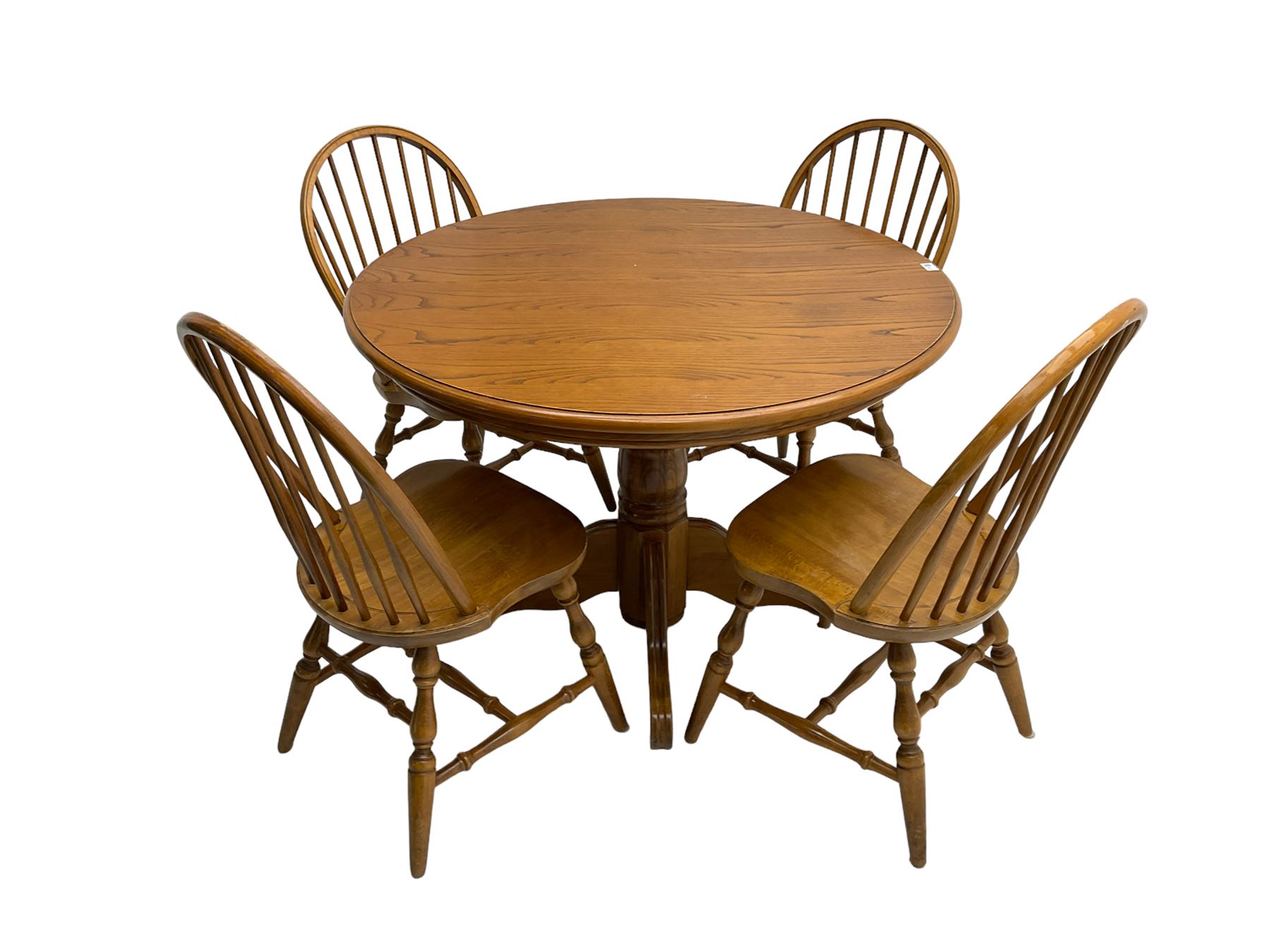 Oval extending dining table - Image 5 of 6