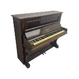 Knauss Coblenz - early 20th century rosewood cased upright piano