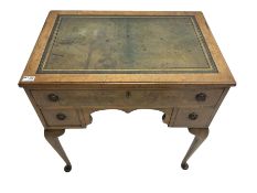 Georgian design walnut writing table