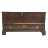 18th century and later oak mule chest