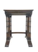 Regency design mahogany nest of three tables