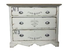 French painted chest