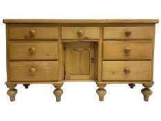 Late 19th century pine sideboard or dresser base