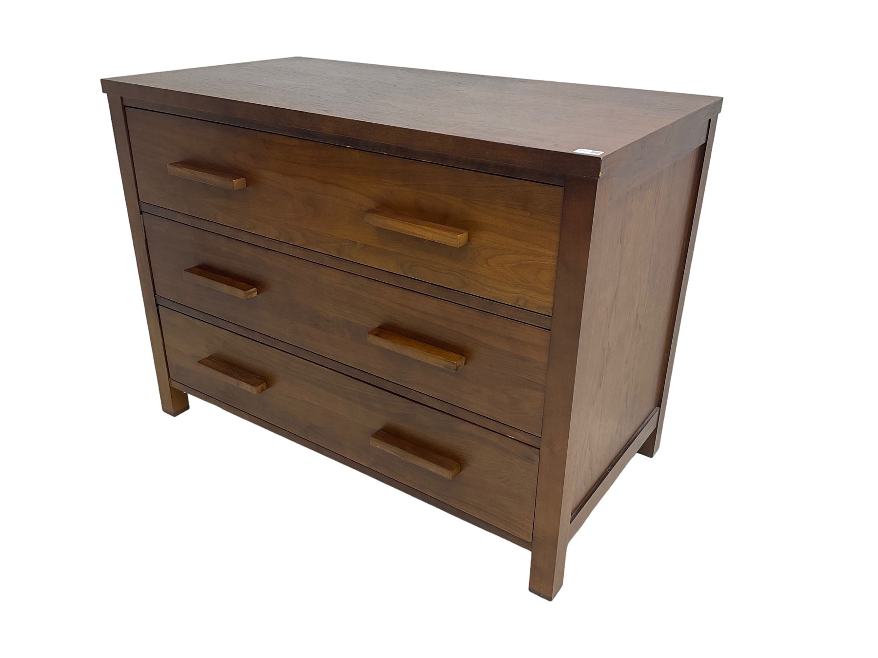Large contemporary cherry wood chest - Image 3 of 8