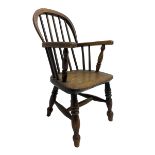 Childs Windsor elm and ash armchair