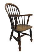Childs Windsor elm and ash armchair