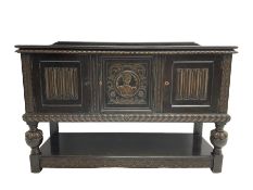 Late 19th/early 20th century Baroque Revival oak buffet sideboard