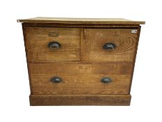 Early to mid-20th century oak chest