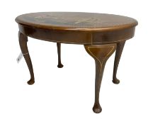 Early 20th century walnut Chinoiserie occasional table with Chinoiserie decoration