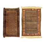 Antique Afghan red ground rug
