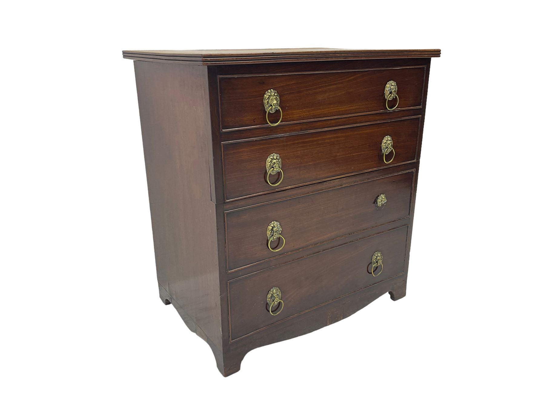 Early 19th century mahogany commode chest - Image 7 of 7