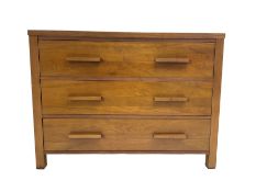 Large contemporary cherry wood chest