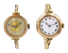 Rolex 9ct gold manual wind wristwatch