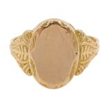 Early 20th century 14ct gold signet ring