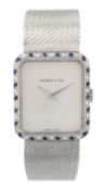 Tiffany & Co ladies 18ct white gold manual wind wristwatch