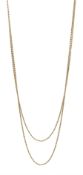 10ct gold rope twist chain necklace