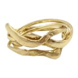 9ct gold puzzle ring