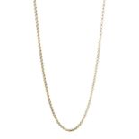 9ct gold rolo link chain necklace