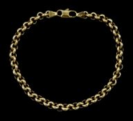 9ct gold rolo link bracelet